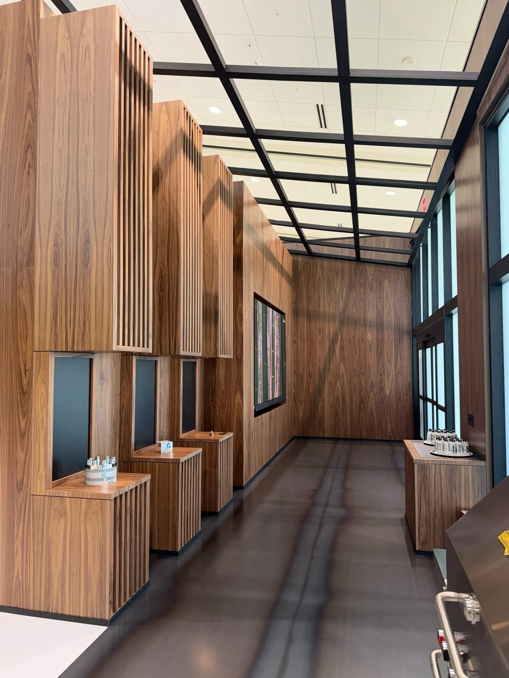 Custom corporate office millwork by Pio Custom Cabinetry