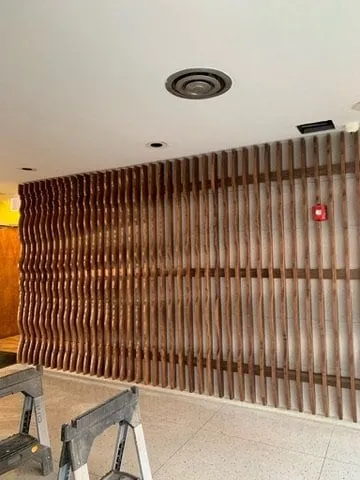 Custom commercial millwork project by Pio Custom Cabinetry