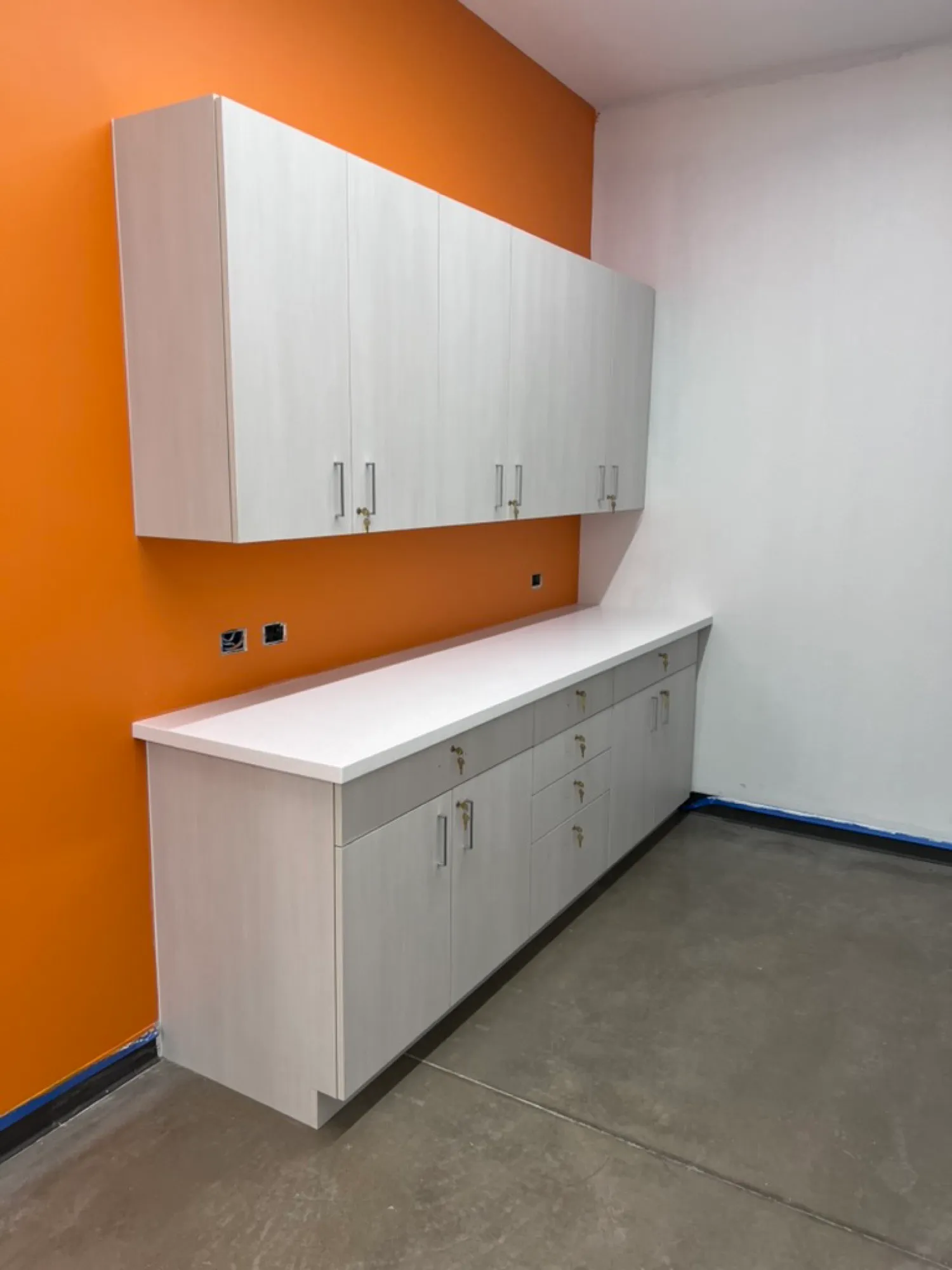 Custom commercial millwork project by Pio Custom Cabinetry