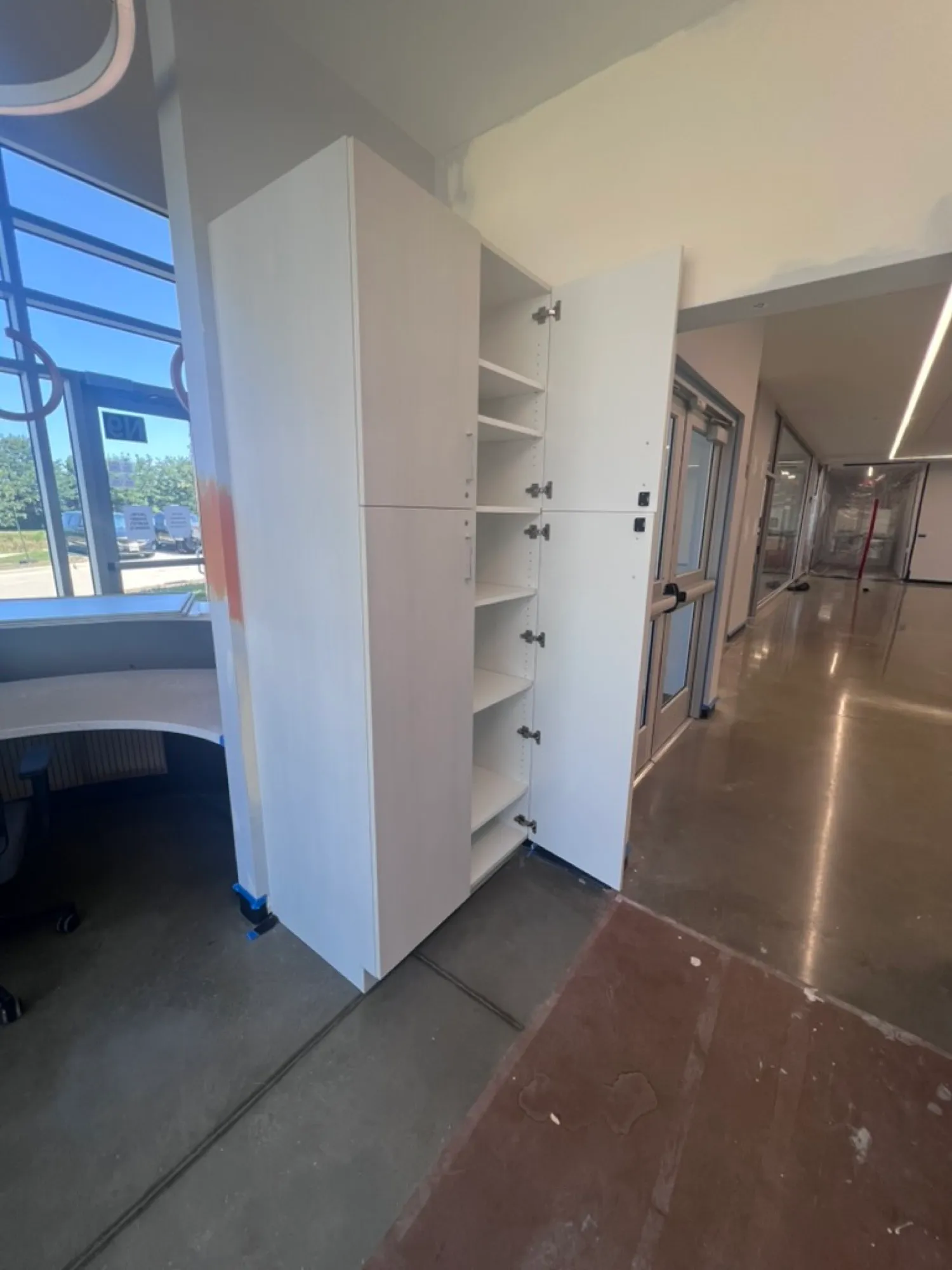 Custom commercial millwork project by Pio Custom Cabinetry