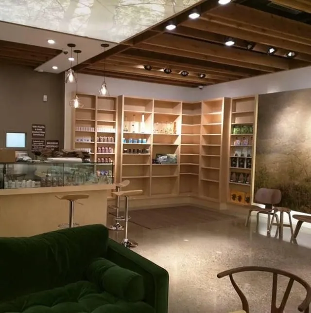 Custom cannabis dispensary millwork by Pio Custom Cabinetry