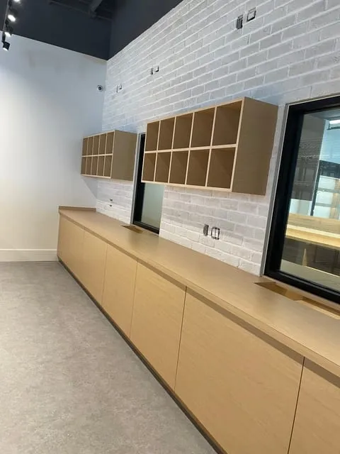 Custom cannabis dispensary millwork by Pio Custom Cabinetry