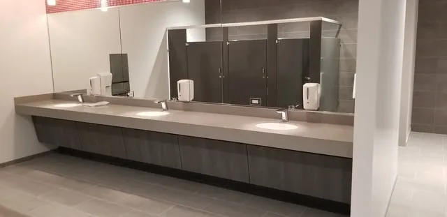 Fitness club millwork detail