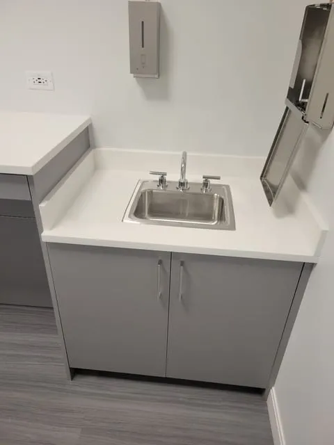 Custom healthcare and medical office casework by Pio Custom Cabinetry