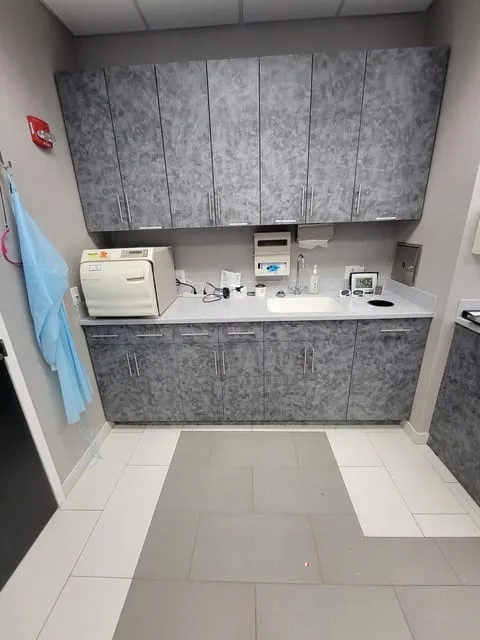 Custom healthcare and medical office casework by Pio Custom Cabinetry