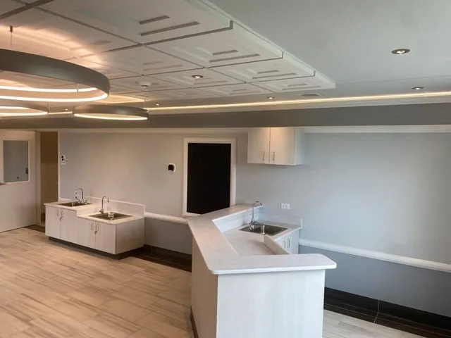 Custom millwork at a preschool by Pio Custom Cabinetry