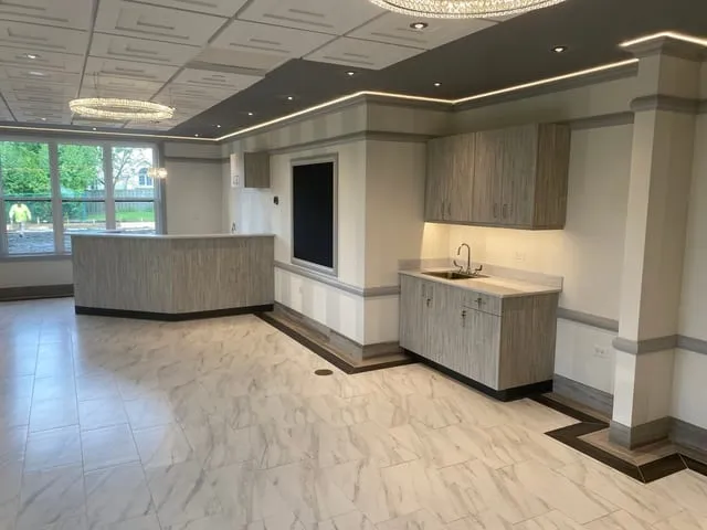 Custom millwork at a preschool by Pio Custom Cabinetry