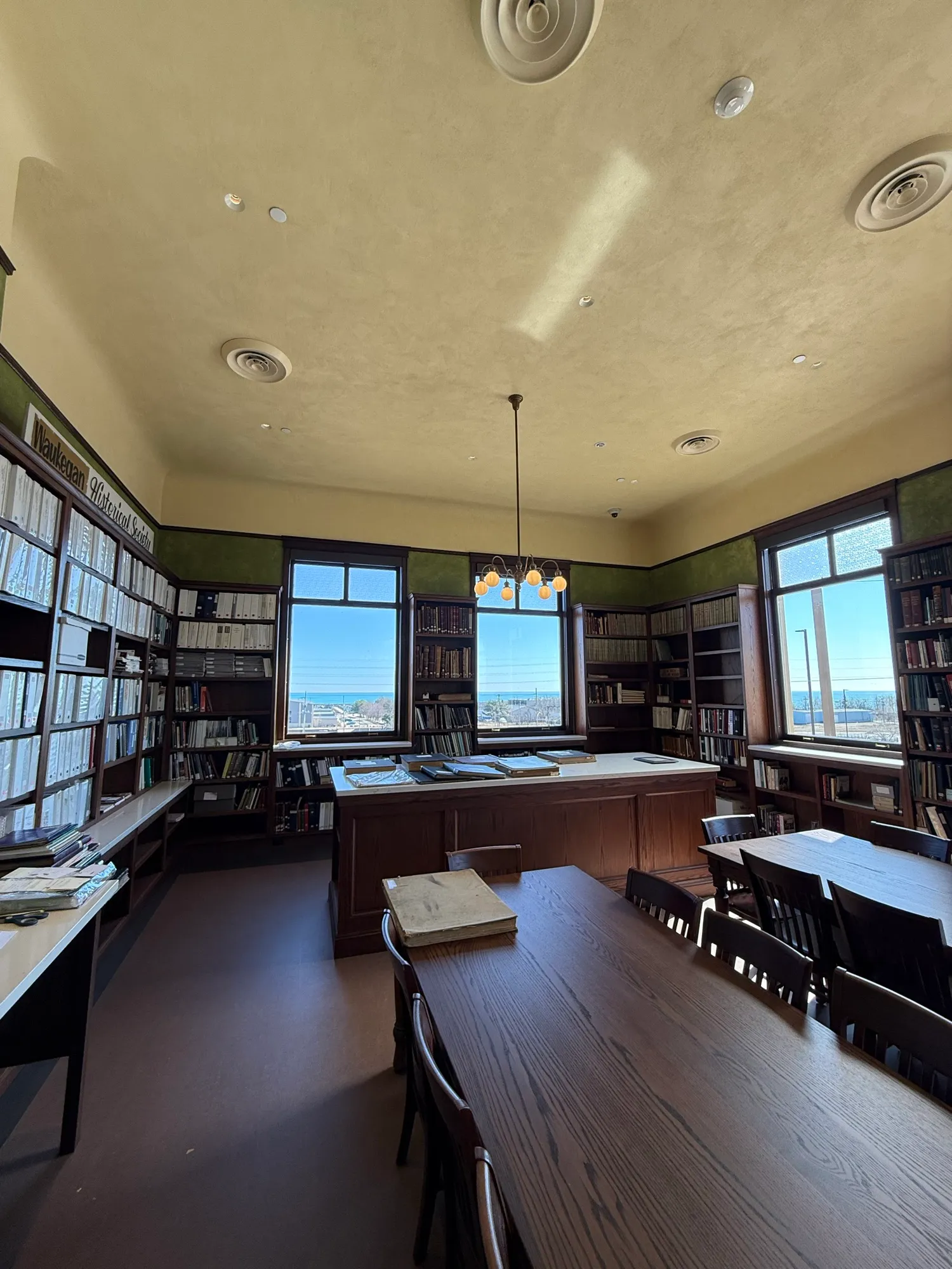 Custom library casework and millwork by Pio Custom Cabinetry