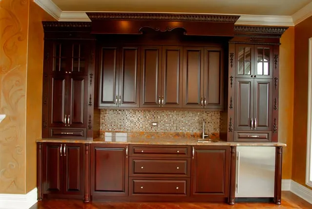 Custom residential cabinetry and millwork by Pio Custom Cabinetry