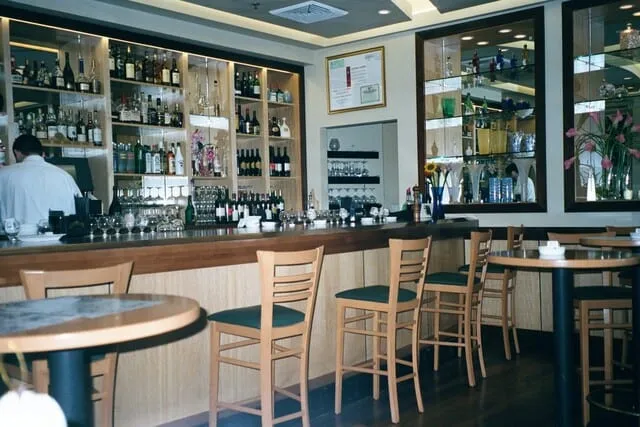 Custom restaurant millwork and seating by Pio Custom Cabinetry