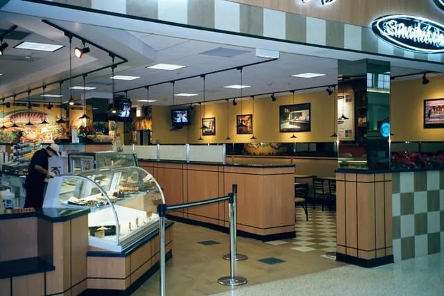 Custom restaurant millwork and seating by Pio Custom Cabinetry