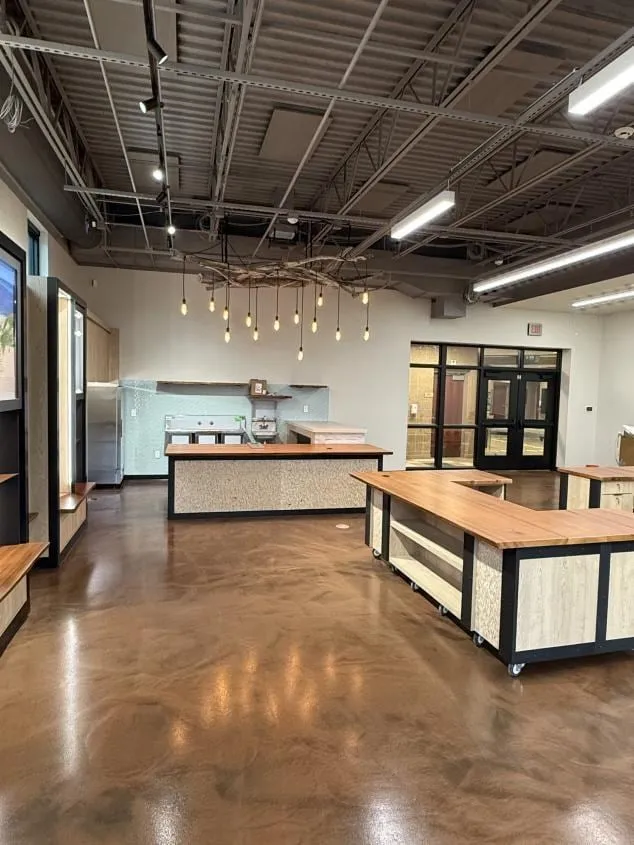 Custom commercial millwork project by Pio Custom Cabinetry