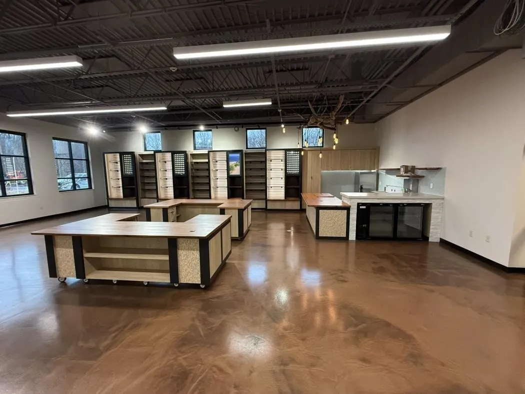 Custom commercial millwork project by Pio Custom Cabinetry