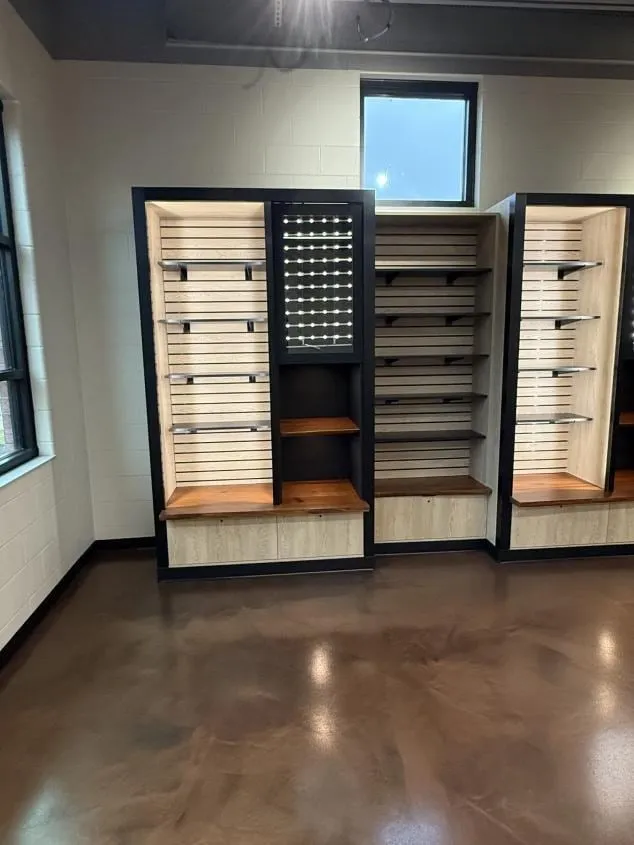 Custom commercial millwork project by Pio Custom Cabinetry